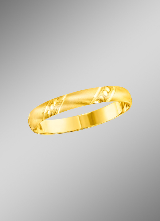 Trouwringen - Chique trouwring met matte ringband, in Größe 160 bis 240, in Farbe  Ansicht 1