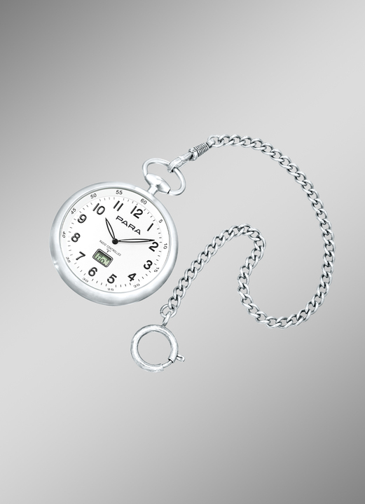- Radiogestuurd zakhorloge van Para met horlogeketting, in Farbe