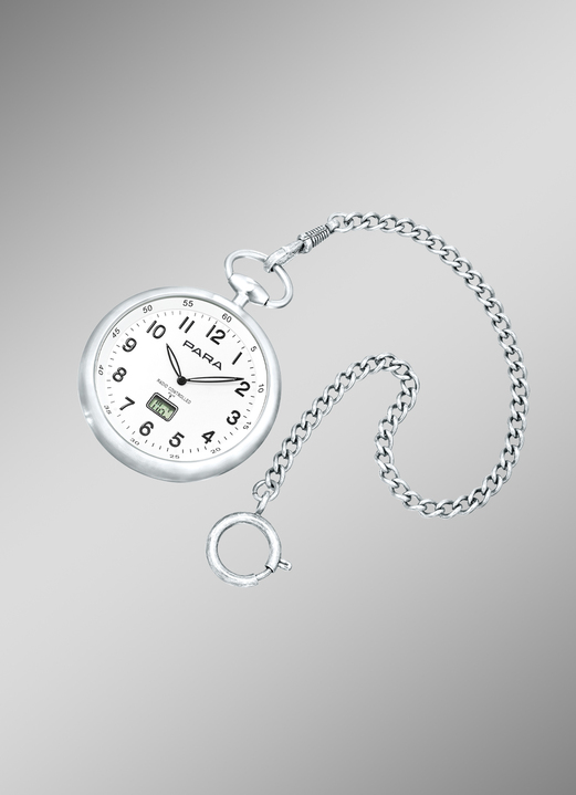 Accessoires - Radiogestuurd zakhorloge van Para met horlogeketting, in Farbe