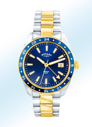 Sportief tweekleurig herenhorloge