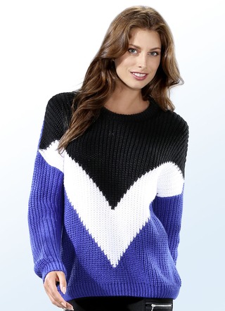 Trui in color-blocking