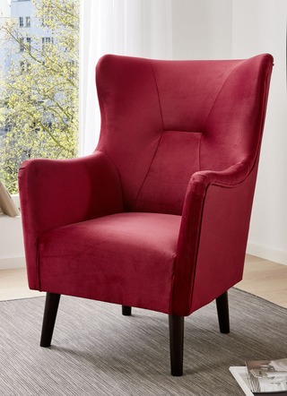 Fauteuil met waterafstotende veloursbekleding