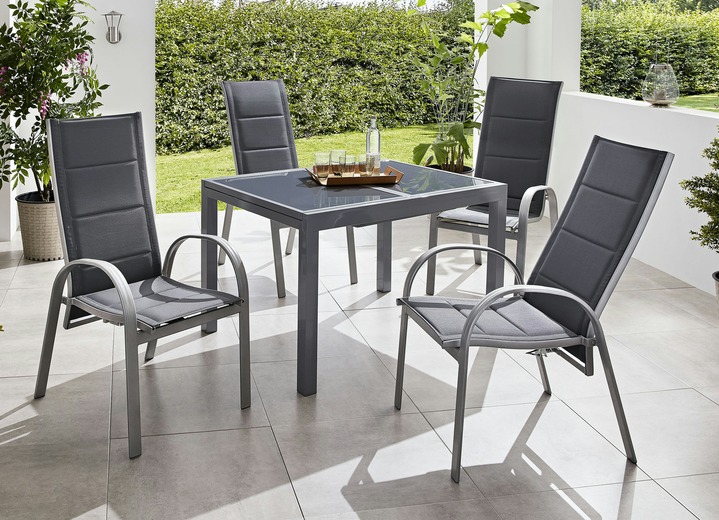 Tuin - Amalfi Deluxe zitgroep, in Farbe GRIJS, in Ausführung Voordeelset, 5-delig Ansicht 1