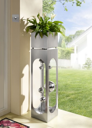 Plantenzuil 'Patio', van roestvrij staal