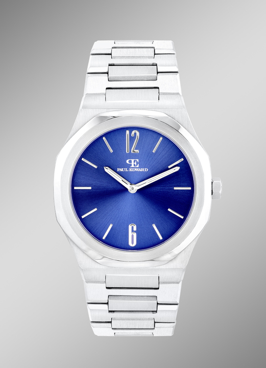 - Quartz herenhorloge met roestvrijstalen bandkast, in Farbe  Ansicht 1