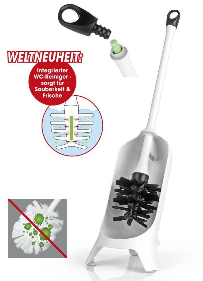 Easymaxx Wc Borstel Met Borstel Van Silicone En Met Geintegreerde Reinigingssteen Lichaam Geest Bader