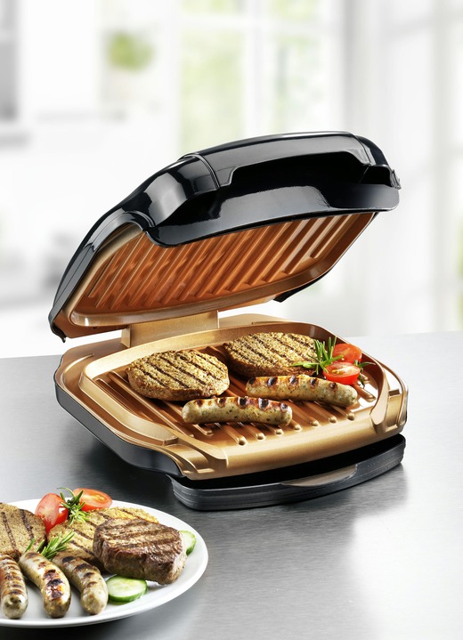 Koken & grillen - Livington tafelgrill - Low Fat grill, in Farbe ZWART