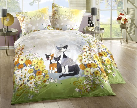 Exclusieve bedlinnen set met Rosina Wachtmeister motief
