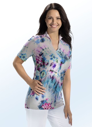Longshirt met briljante kleureninkjetprint