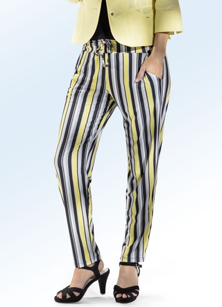 Broek met trendy streepjesmotief