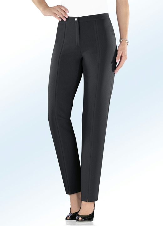 Broeken - Broek met stretchband, in Größe 018 bis 235, in Farbe ZWART Ansicht 1