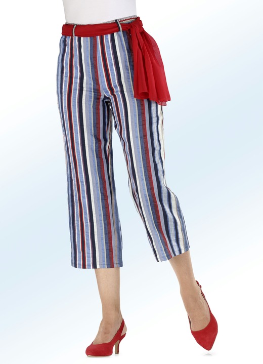 - Broekrok met trendy streepjesmotief, in Größe 018 bis 054, in Farbe JEANSROOD