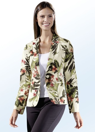 Korte blazer met verborgen loopsplit