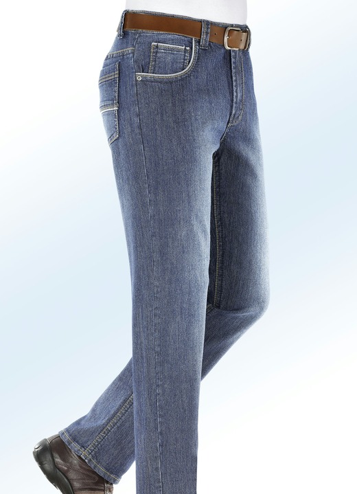Jeans - Jeans met modieuze details in 3 kleuren, in Größe 024 bis 060, in Farbe LICHTJEANS Ansicht 1