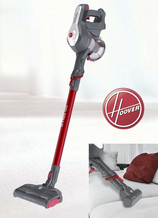 Hoover - Hoover H-Free PETS HF122GPT draadloze handstofzuiger, in Farbe GRIJS-ROOD Ansicht 1