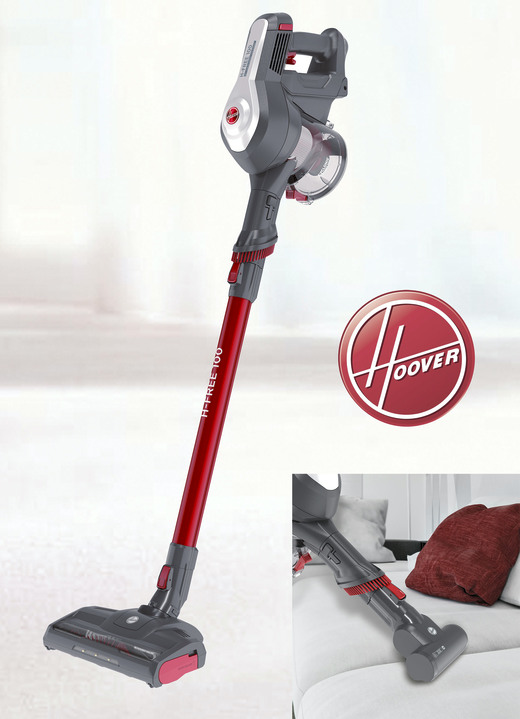 - Hoover H-Free PETS HF122GPT draadloze handstofzuiger, in Farbe GRIJS-ROOD Ansicht 1