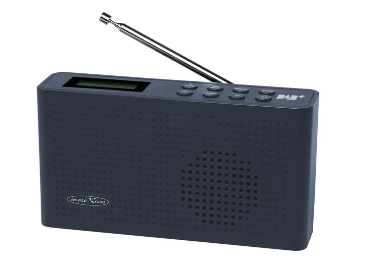 Muziekapparaten - Draagbare DAB+ radio met geïntegreerde batterij, in Farbe ANTRACIET