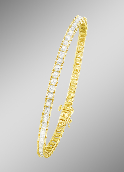 Armbanden - Prachtige armband met 54 diamanten, in Farbe  Ansicht 1