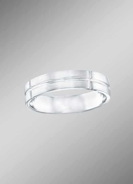 Platin - Aktuell designter Partnerring in hochwertiger Ausführung, in Größe 160 bis 240, in Farbe , in Ausführung Herrenring Ansicht 1