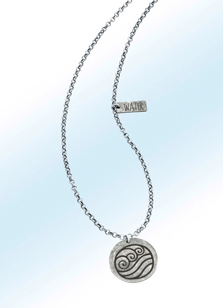 hanger van het element water, met ketting