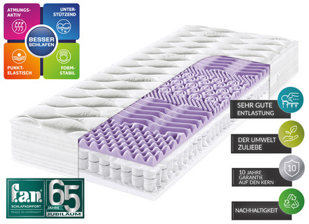 Kwaliteitsmatras van f.a.n., met Medicott® Plus-dubbele jerseystof