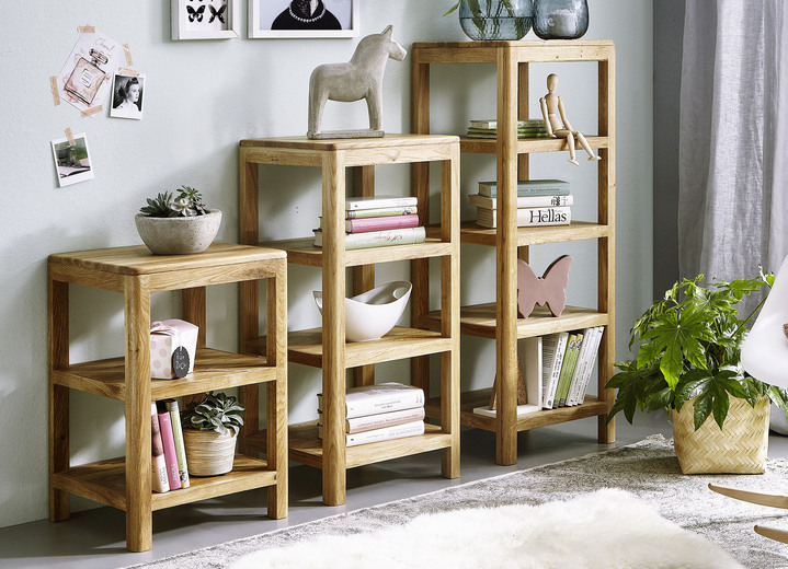 Schappen - massief houten planken, in Farbe WILD EIKEN, in Ausführung klein Ansicht 1