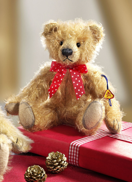 Cadeau-ideeën - Teddybeer van Mohair-pluche, in Farbe HONINGKLEUR, in Ausführung Teddybeer, Heribert Ansicht 1