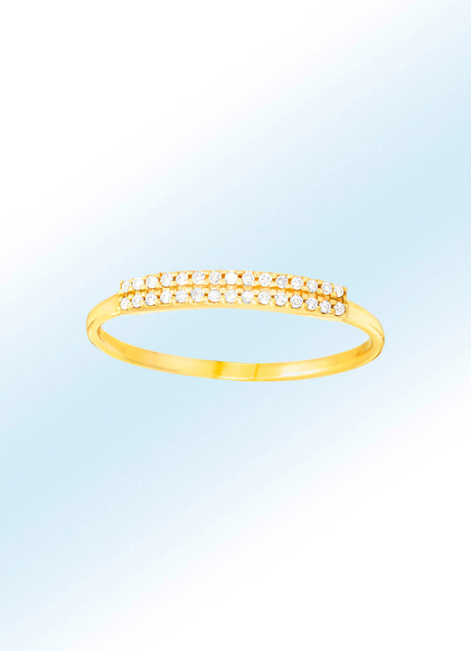 Ringen - Damesring met 30 diamanten, in Größe 160 bis 220, in Farbe  Ansicht 1