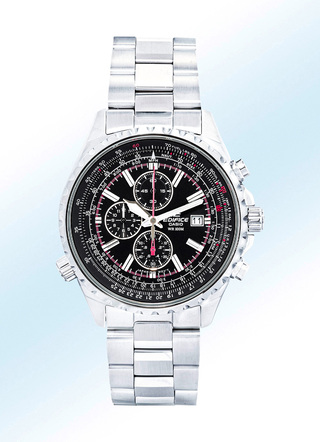 Interessant chronograaf kwartshorloge van Casio