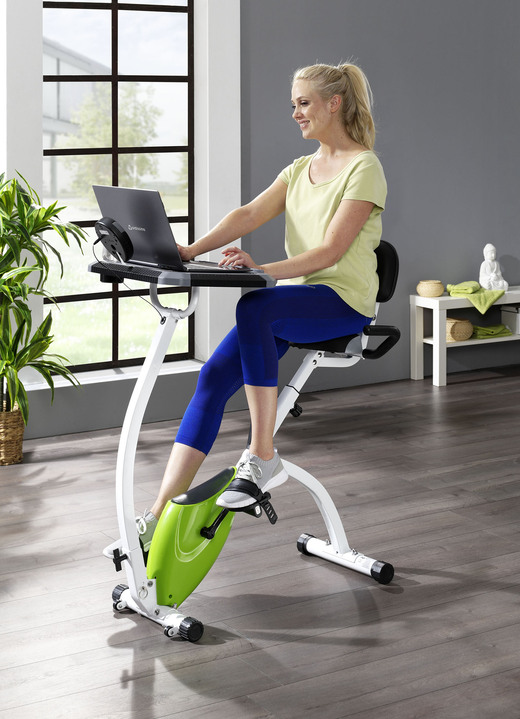 hometrainer met houder voor tablet fitness bader