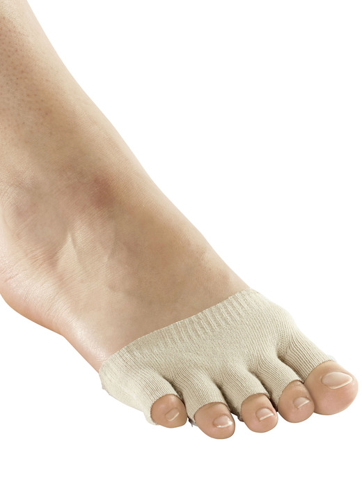 Gezonde voeten - Teen-scheidende sokken, 2 paar, in Farbe BEIGE