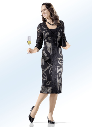 Party-jurk in 2-in-1-look