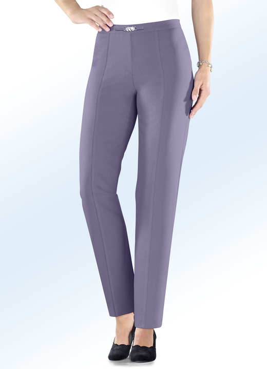 Broeken - Broek met elastische tailleband aan de achterkant, in Größe 018 bis 245, in Farbe AMETHIST Ansicht 1