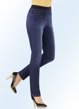 Power-stretch jeans, pull-on-model