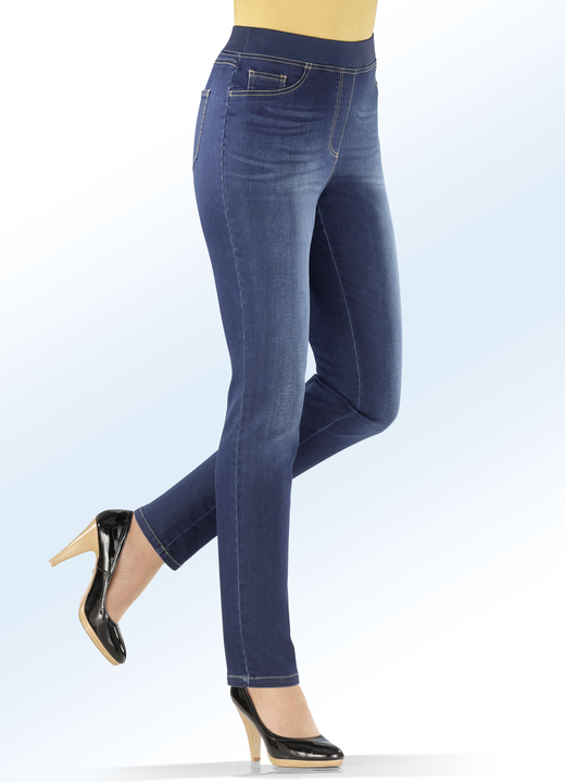 Jeans - Power-stretch jeans, pull-on-model, in Größe 018 bis 092, in Farbe JEANSBLAUW Ansicht 1