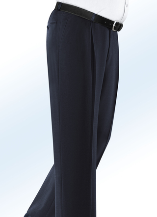 Broek met lage taille, met bandplooien, in 4 kleuren, van Klaus Modelle