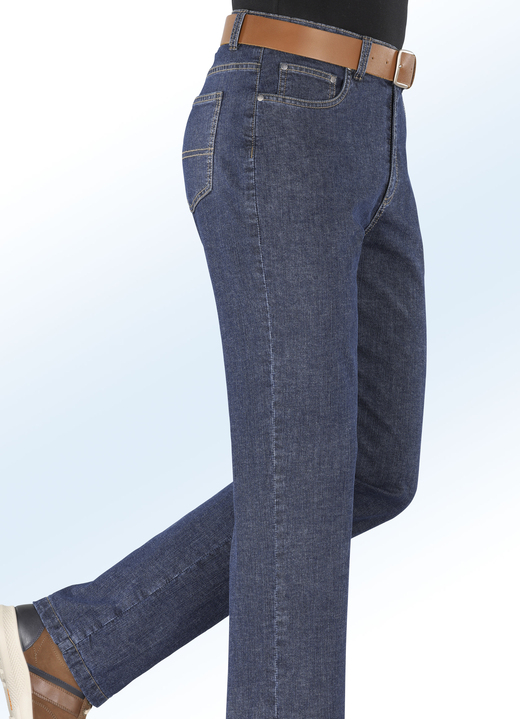 Broeken - Thermo-jeans met zijzakken in 3 kleuren, in Größe 025 bis 060, in Farbe JEANSBLAUW Ansicht 1
