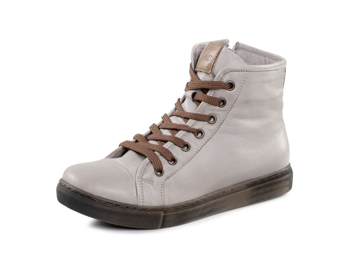 Laarzen & laarsjes - Andrea Conti, klassieke dames enkellaarsjes, winterschoenen, met uitneembaar voetbed, in Größe 036 bis 042, in Farbe KIEZEL Ansicht 1