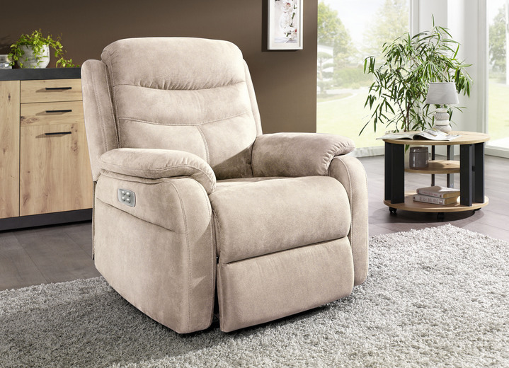 TV-Fauteuil / Relax-fauteuil - Elektrisch verstelbare tv-fauteuil met motor en opstahulp, in Farbe BEIGE Ansicht 1