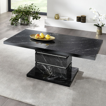 Elegante salontafel met marmeren look