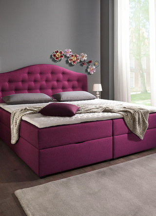 Boxspringbed met bedlades en topmatras van koudschuim