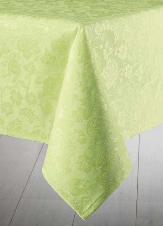 Tafellakens - Handige tafel- en kamerdecoratie met acrylcoating, in Größe 110 (Läufer, 50/150 cm) bis 404 (2 Kissenbezüge, 40/ 40 cm), in Farbe GROEN Ansicht 1