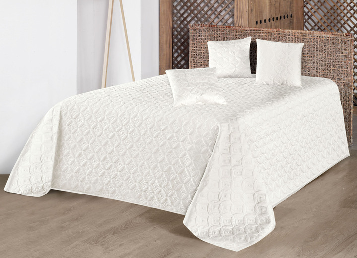 - Hoge kwaliteit sprei met prachtig borduurwerk, in Größe 873 (voor eenpersoonsbed, 140 x 210 cm ) bis 914 voor tweepersoonsbed 270 x 210 cm, in Farbe CRÈME Ansicht 1