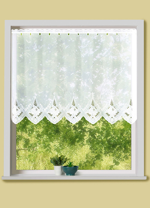 - Een valletje met stangendoorvoer, in Größe 884 (H 80 x B 150 cm) bis 898 (H 100 x B 300 cm), in Farbe WIT