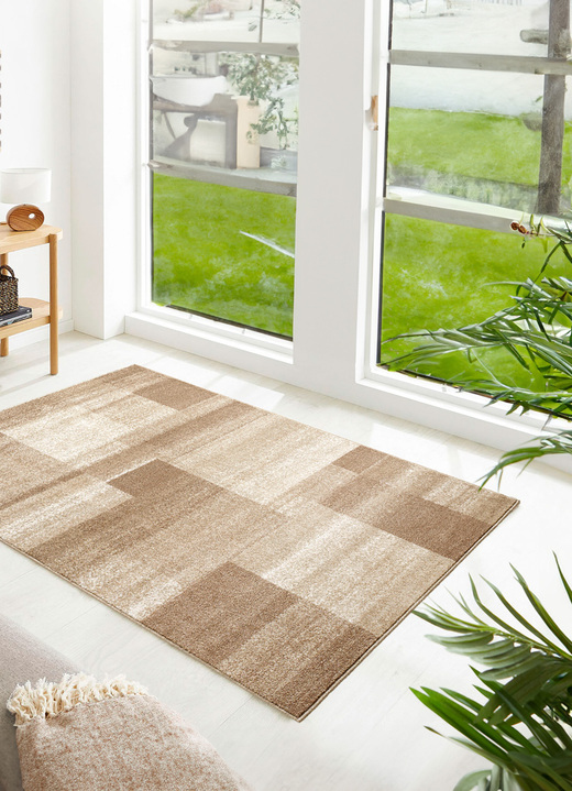 Modern - Vloerkleden, lopers en tapijten, in Größe 111 (Brug, 67 x 135 cm) bis 288 (tapijt, 240 x 340 cm), in Farbe BEIGE Ansicht 1
