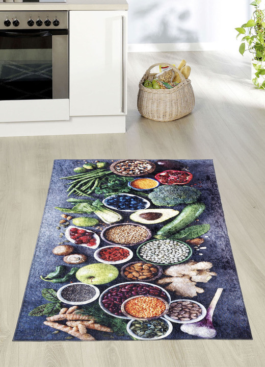 Lopers & trapmatten - Keukenlopers en -matten met antislip achterkant, in Größe 102 (Keukenloper, 60x115 cm) bis 165 (keukentapijt, 120x180 cm), in Farbe BUNT