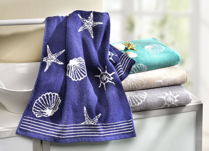 Handdoeken - Badstofserie van 100% katoen, in Größe 200 (Handdoek, 50 x 100 cm) bis 204 (Handdoek, 70 x 140 cm), in Farbe GRIJS