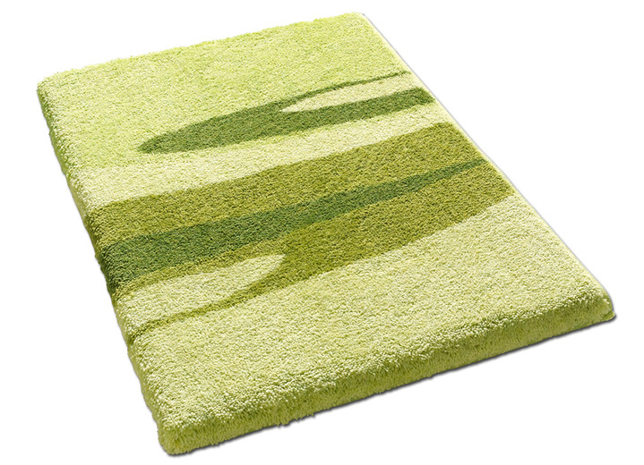- Voor droger en vloerverwarming geschikte badmattenset, in Größe 100 (Matje, halfrond 50/80 cm) bis 112 (Toiletdekselafdekking 47/50 cm), in Farbe GROEN
