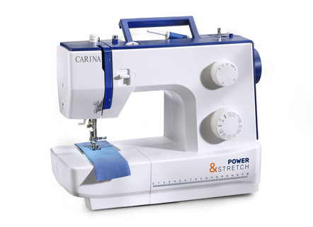 Carina Power & Stretch II naaimachine met vrije arm voor dunne en dikke stoffen
