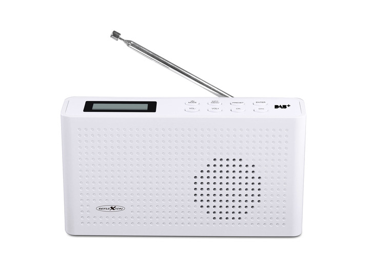 - Draagbare DAB+ radio met geïntegreerde batterij, in Farbe WIT